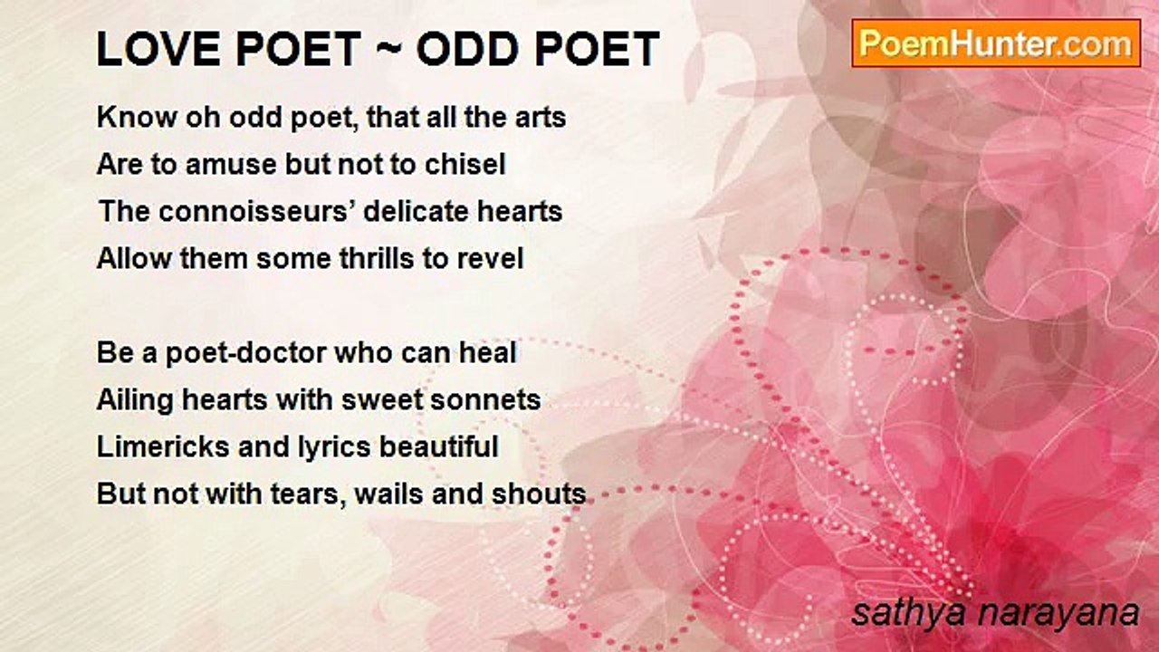 sathya narayana - LOVE POET ~ ODD POET