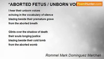Rommel Mark Dominguez Marchan - *ABORTED FETUS / UNBORN VOICES I HEAR