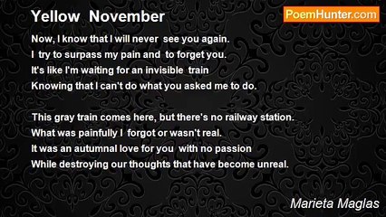 Marieta Maglas - Yellow  November