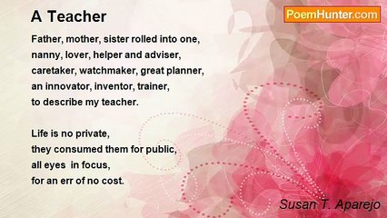 Susan T. Aparejo - A Teacher