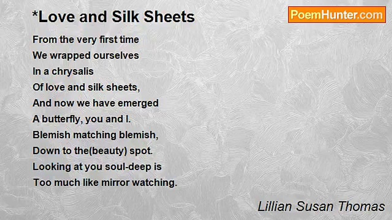 Lillian Susan Thomas - *Love and Silk Sheets