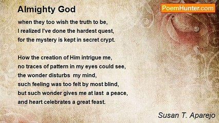 Susan T. Aparejo - Almighty God