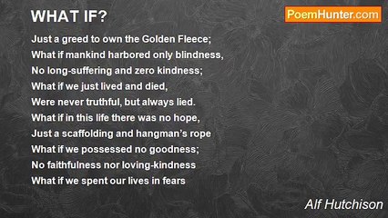Alf Hutchison - WHAT IF?