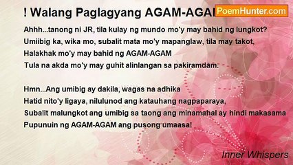 Inner Whispers - ! Walang Paglagyang AGAM-AGAM