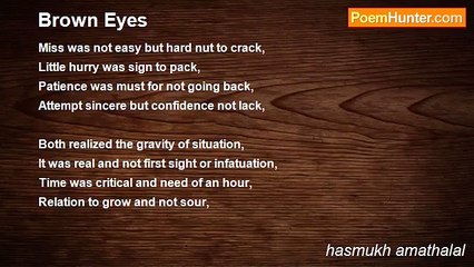 hasmukh amathalal - Brown Eyes