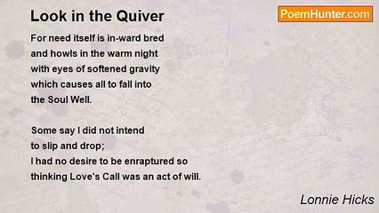 Lonnie Hicks - Look in the Quiver