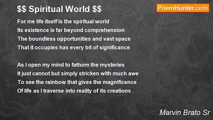 Marvin Brato Sr - $$ Spiritual World $$