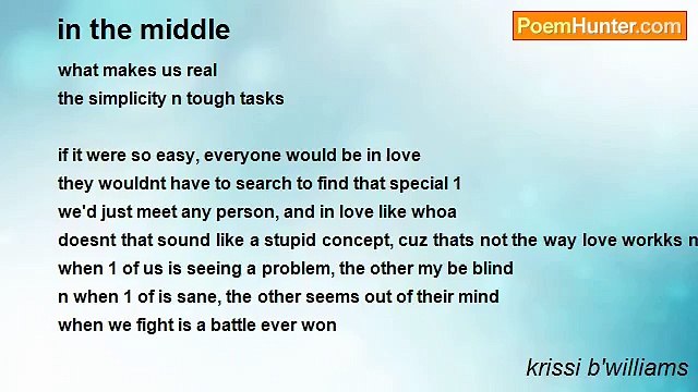 krissi b'williams - in the middle