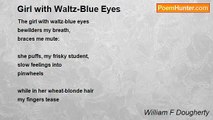 William F Dougherty - Girl with Waltz-Blue Eyes