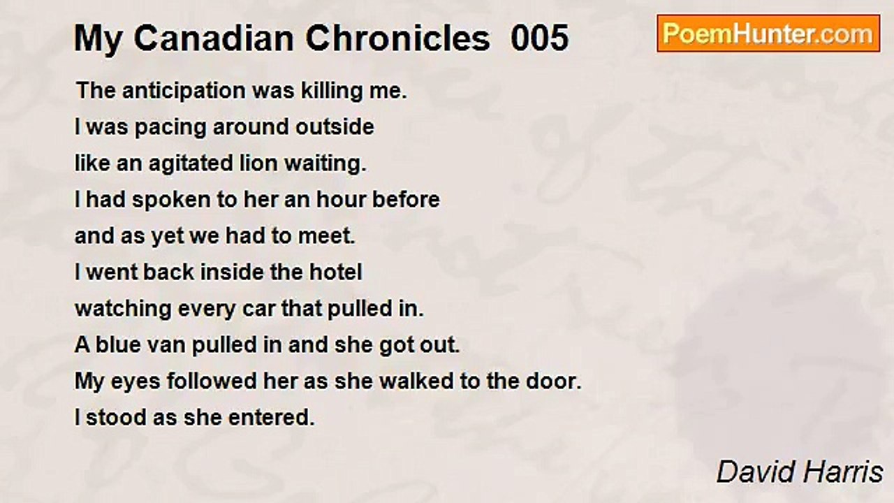 David Harris - My Canadian Chronicles  005