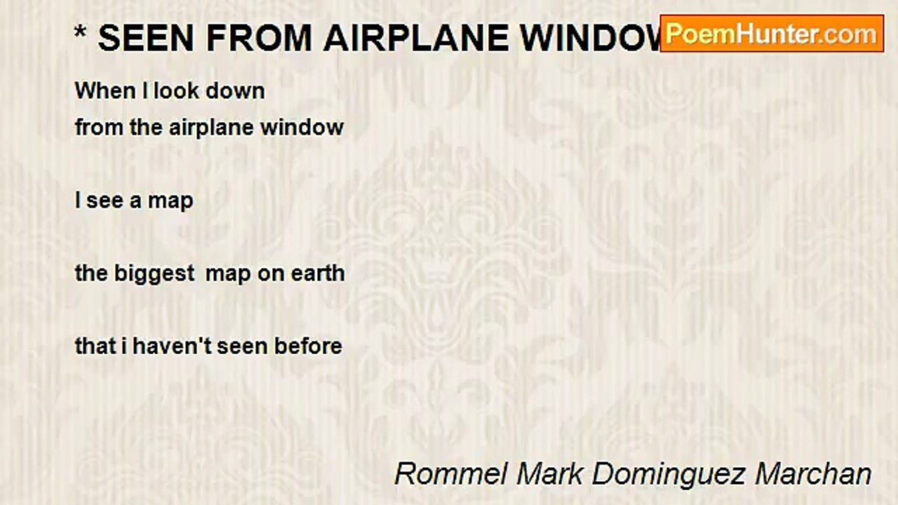 Rommel Mark Dominguez Marchan - * SEEN FROM AIRPLANE WINDOW