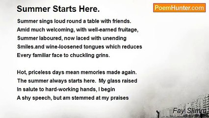 Fay Slimm - Summer Starts Here.