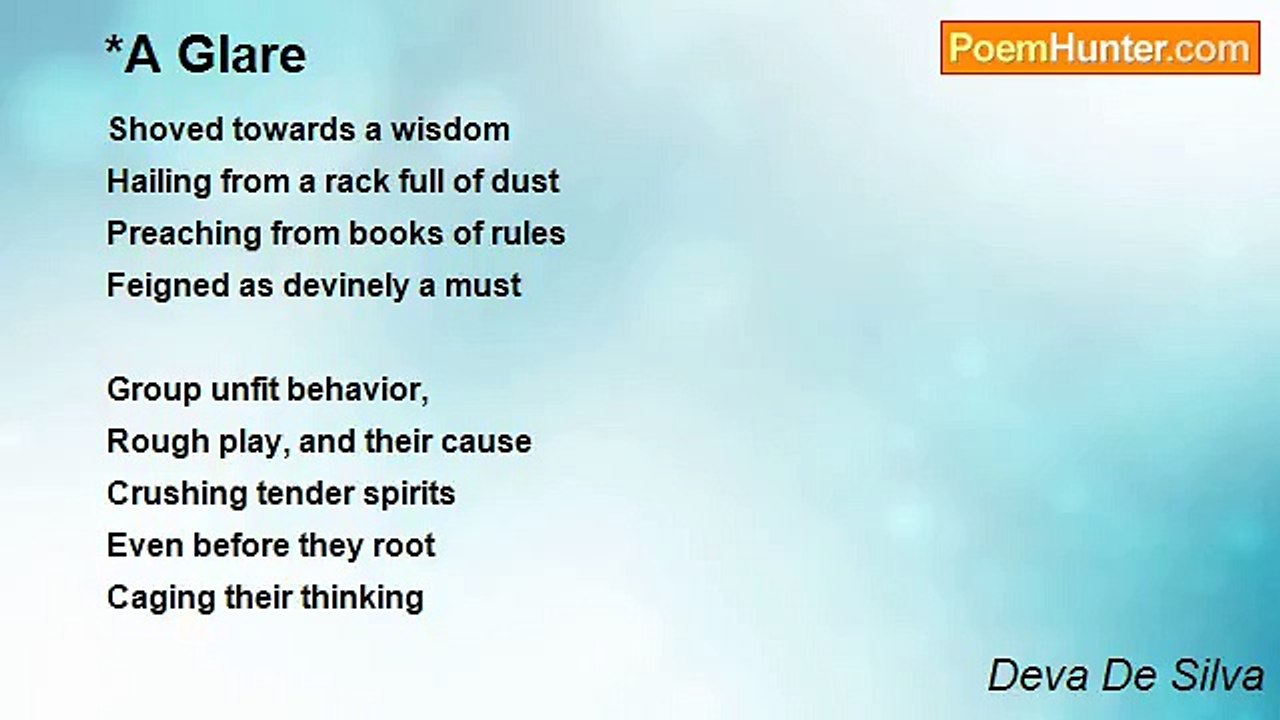 Deva De Silva - *A Glare