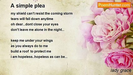 lady grace - A simple plea