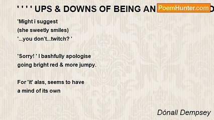 Dónall Dempsey - ' ' ' ' UPS & DOWNS OF BEING AN ARTIST'S MODEL