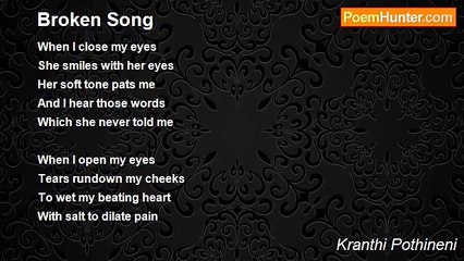 Kranthi Pothineni - Broken Song