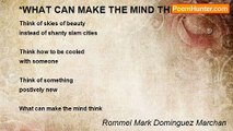 Rommel Mark Dominguez Marchan - *WHAT CAN MAKE THE MIND THINK?
