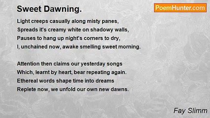 Fay Slimm - Sweet Dawning.