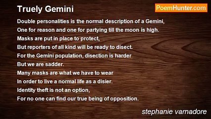 stephanie varnadore - Truely Gemini