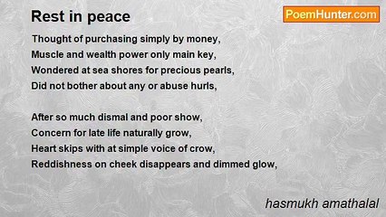 hasmukh amathalal - Rest in peace