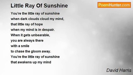David Harris - Little Ray Of Sunshine
