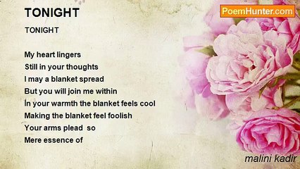 malini kadir - TONIGHT