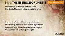 Ria Rose - ! ! ! !  THE ESSENCE OF ONE ! ! ! !