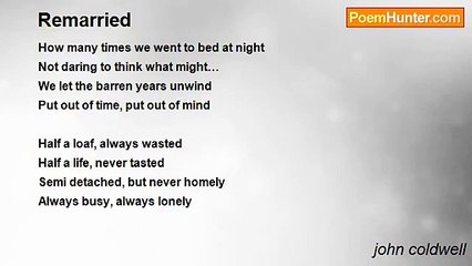 john coldwell - Remarried