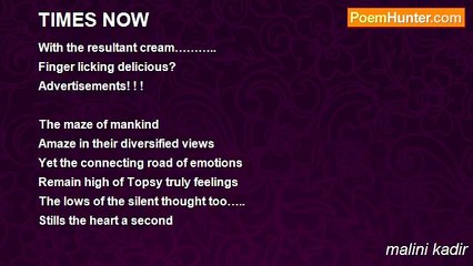 malini kadir - TIMES NOW