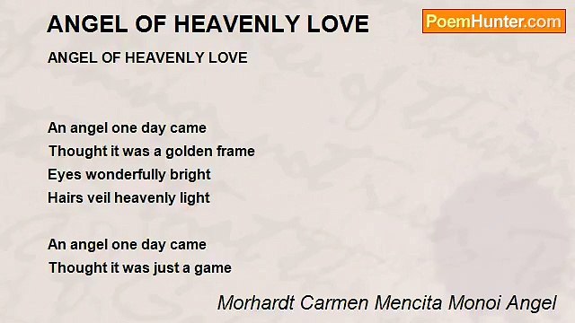 Morhardt Carmen Mencita Monoi Angel - ANGEL OF HEAVENLY LOVE