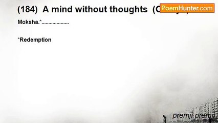 premji premji - (184)  A mind without thoughts  (Oneryu)