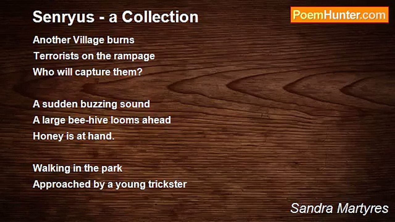 Sandra Martyres - Senryus - a Collection