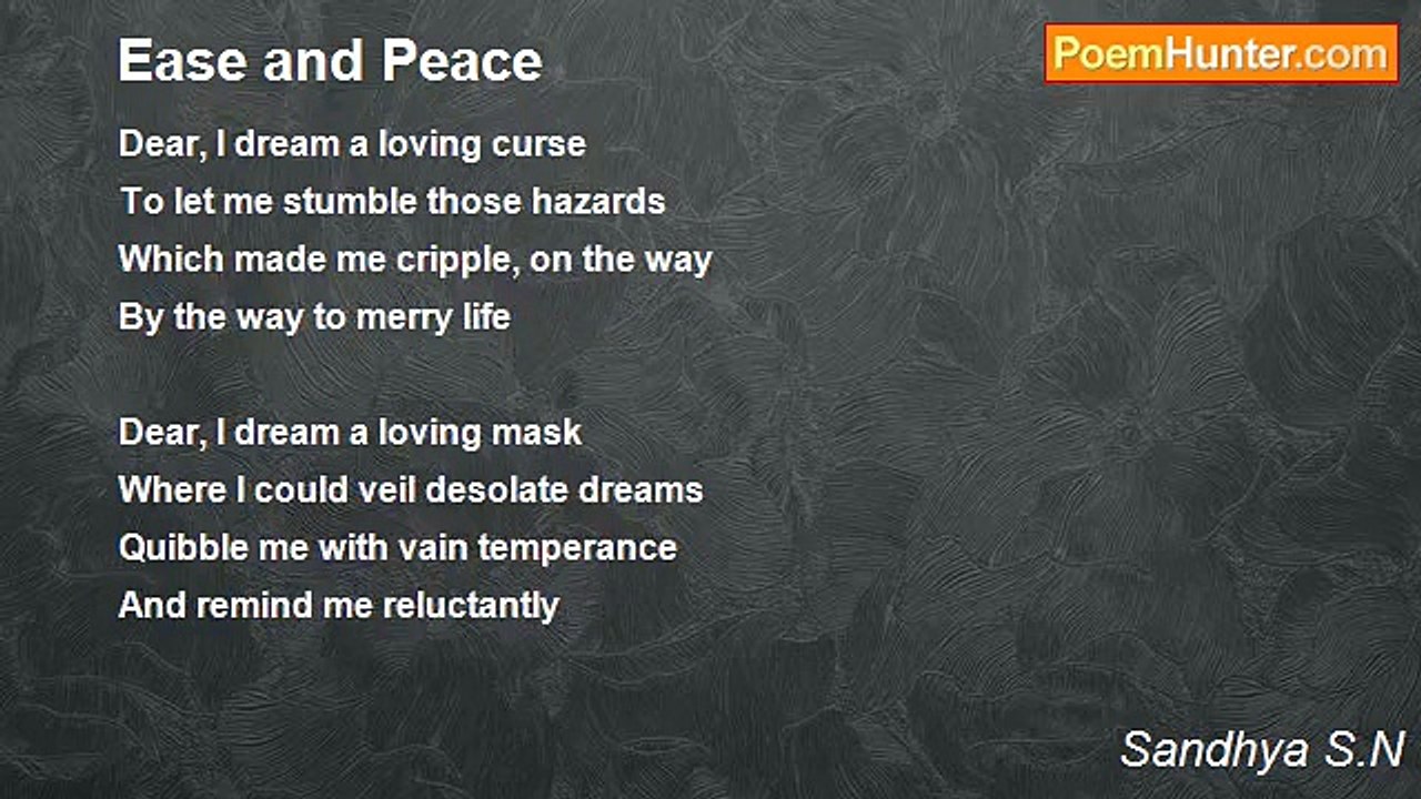 Sandhya S.N - Ease and Peace