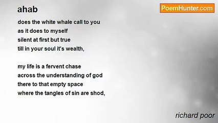 richard poor - ahab