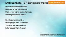 Rajaram Ramachandran - (Adi Sankara)  07 Sankara's works