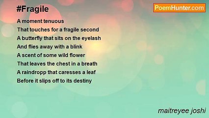 maitreyee joshi - #Fragile