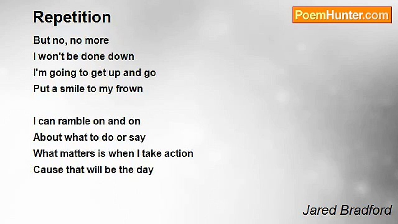 Jared Bradford - Repetition
