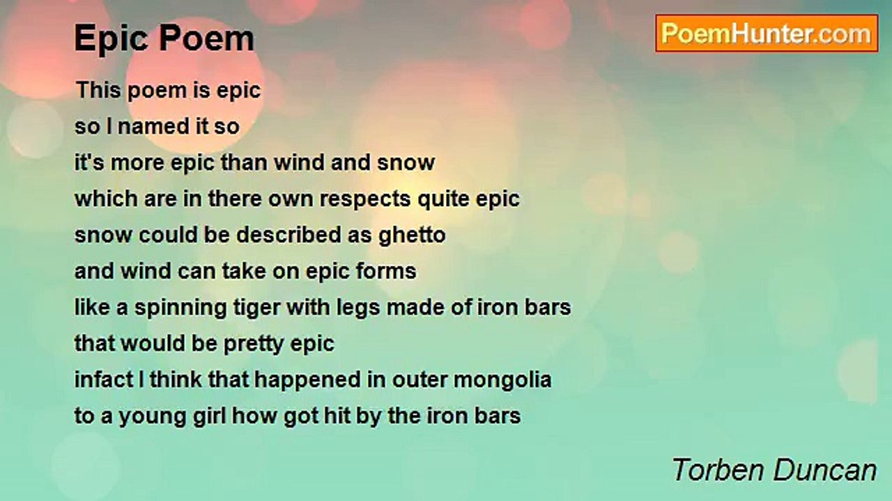 Torben Duncan - Epic Poem