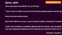 kanako izumkui - alone, dark