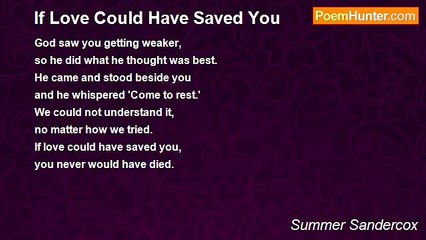 Summer Sandercox - If Love Could Have Saved You