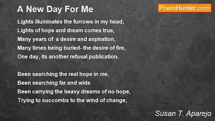 Susan T. Aparejo - A New Day For Me