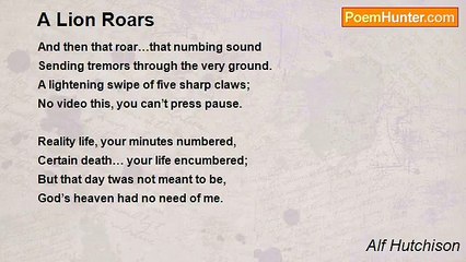 Alf Hutchison - A Lion Roars
