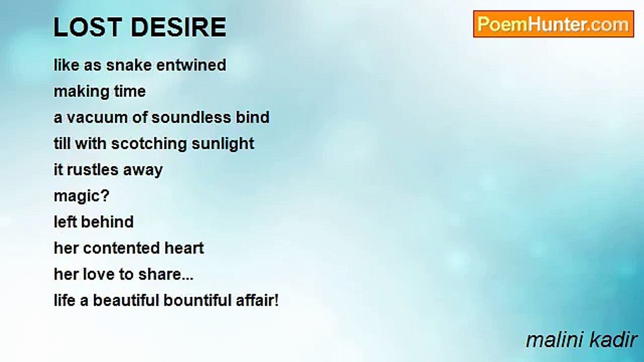 malini kadir - LOST DESIRE