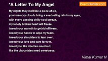 Vimal Kumar N - *A Letter To My Angel