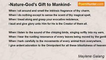 Maylene Galang - -Nature-God's Gift to Mankind-