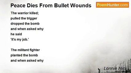 Lonnie Hicks - Peace Dies From Bullet Wounds