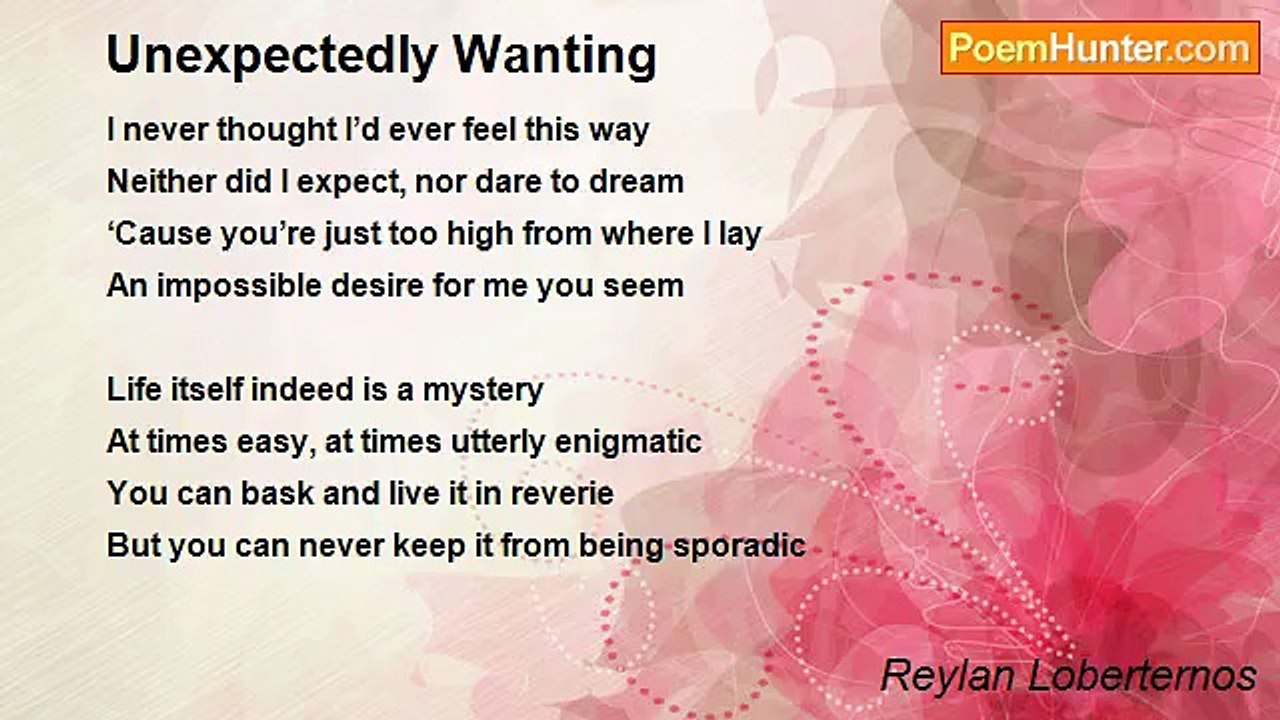 Reylan Loberternos - Unexpectedly Wanting