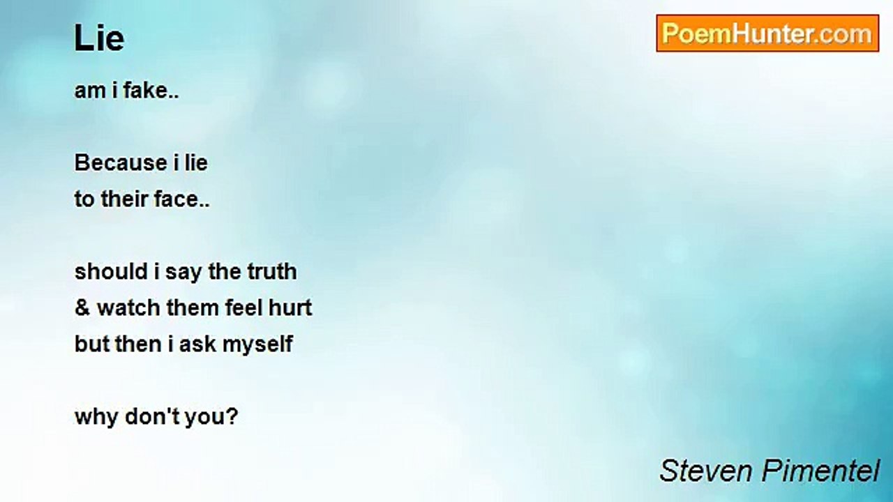 Steven Pimentel - Lie