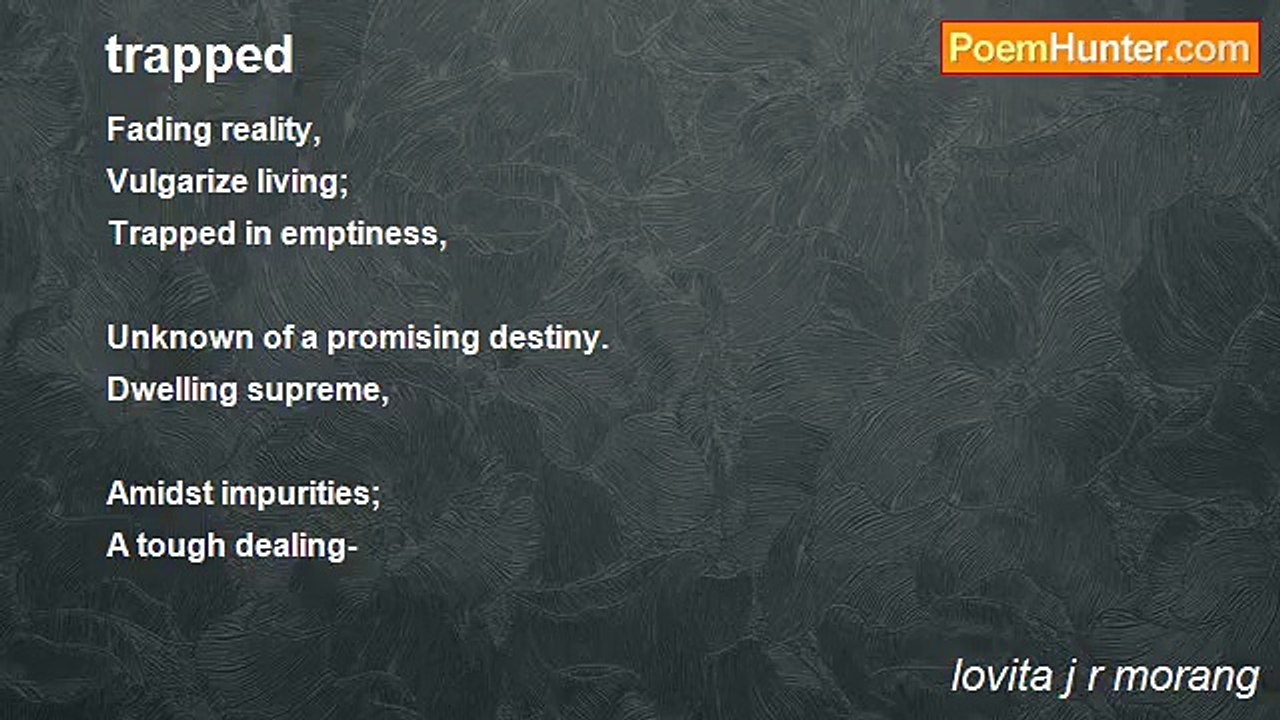 lovita j r morang - trapped