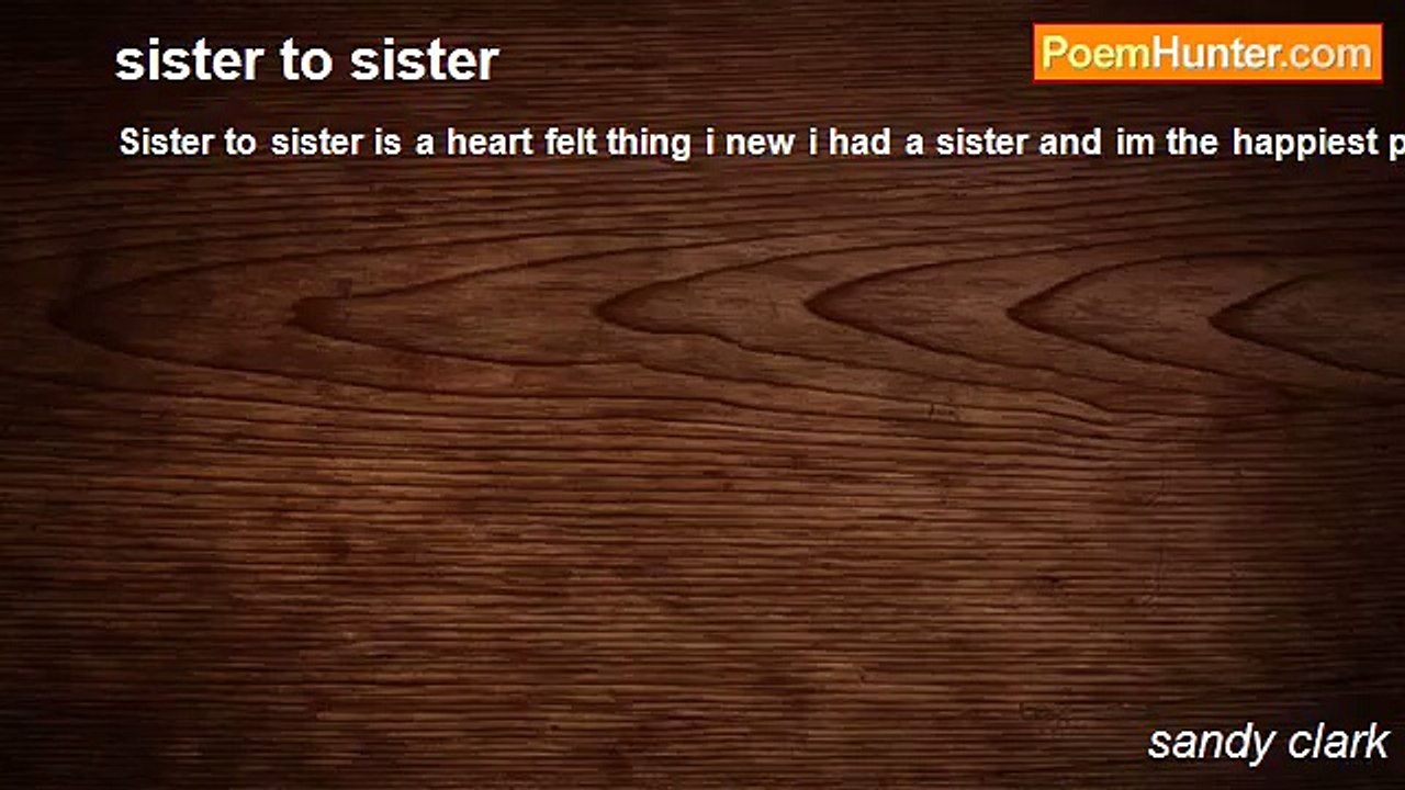 sandy clark - sister to sister